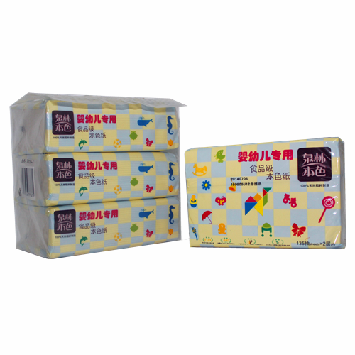 Tranlin Natural Infant 135 pcs Portable Soft Pumping Tissue